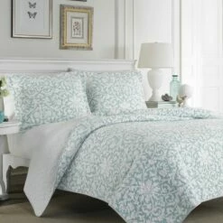 Flash Sale ⭐ Mia Reversible Quilt Set Blue - Laura Ashley 🛒 -Quilts Online Shop unnamed file 1013