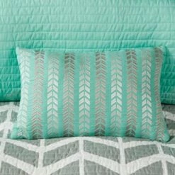 Best Sale ❤️ Intelligent Design Chevron Darcy Quilted Coverlet Set Multiple Piece - JLA Home Teal 😀 -Quilts Online Shop unnamed file 1020