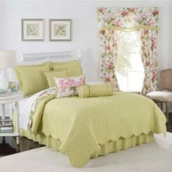 Wholesale ✔️ Waverly Emma's Garden 3pc Quilt Set - Green/Pink ✨ -Quilts Online Shop unnamed file 1025