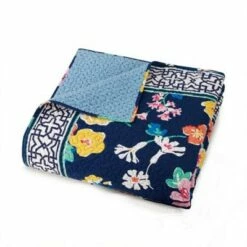 Cheap π Maybe Navy Reversible Quilt - Vera Bradley β