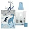 Brand new 🔥 Lambs & Ivy Baby Dino Blue/White Dinosaur Nursery 6-Piece Crib Bedding Set 🔔 -Quilts Online Shop unnamed file 104