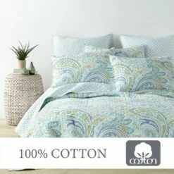 Best Sale 👏 Cortona Paisley Quilt and Pillow Sham Set - Levtex Home 👏 -Quilts Online Shop unnamed file 1055