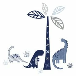 Brand new 🔥 Lambs & Ivy Baby Dino Blue/White Dinosaur Nursery 6-Piece Crib Bedding Set 🔔 -Quilts Online Shop unnamed file 112