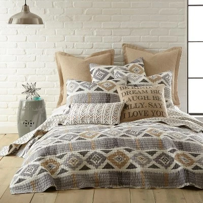 Flash Sale β Santa Fe Quilt - Grey, Tan, and White - Levtex Home π 7 Flash Sale β Santa Fe Quilt - Grey, Tan, and White - Levtex Home π - Image 5