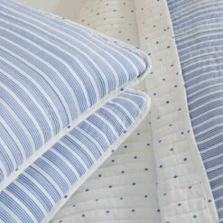 Budget ⌛ Great Bay Home Reversible Stripe and Dot Quilt Set 👍 -Quilts Online Shop unnamed file 1209