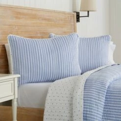 Budget ⌛ Great Bay Home Reversible Stripe and Dot Quilt Set 👍 -Quilts Online Shop unnamed file 1210