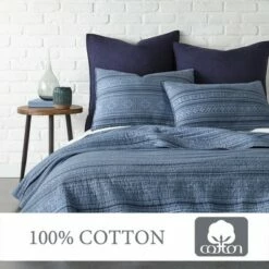 Hot Sale 😍 Tolteca Quilt Set - Indigo - Levtex Home ⌛ -Quilts Online Shop unnamed file 1216