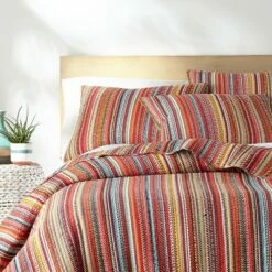 Best Sale ✔️ Uluru Stripe Quilt and Pillow Sham Set - Levtex Home 🔔
