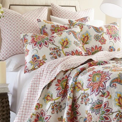 Deals β¨ Palladium Floral Quilt and Pillow Sham Set - Levtex Home π 3 Deals β¨ Palladium Floral Quilt and Pillow Sham Set - Levtex Home π
