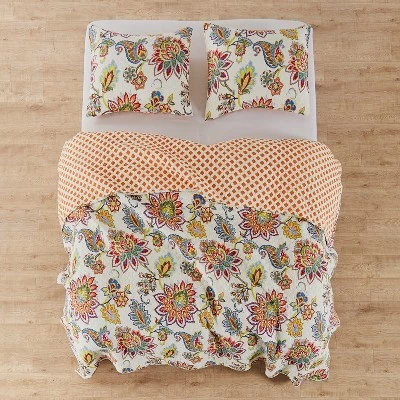 Deals β¨ Palladium Floral Quilt and Pillow Sham Set - Levtex Home π 5 Deals β¨ Palladium Floral Quilt and Pillow Sham Set - Levtex Home π - Image 3