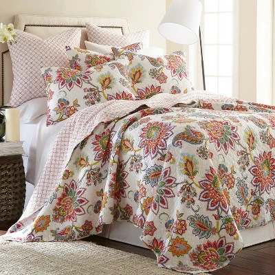 Deals β¨ Palladium Floral Quilt and Pillow Sham Set - Levtex Home π 8 Deals β¨ Palladium Floral Quilt and Pillow Sham Set - Levtex Home π - Image 6