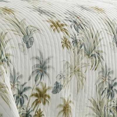 Outlet 🎁 Serenity Palms Quilt Aqua - Tommy Bahama ❤️ 4 Outlet 🎁 Serenity Palms Quilt Aqua - Tommy Bahama ❤️ - Image 2