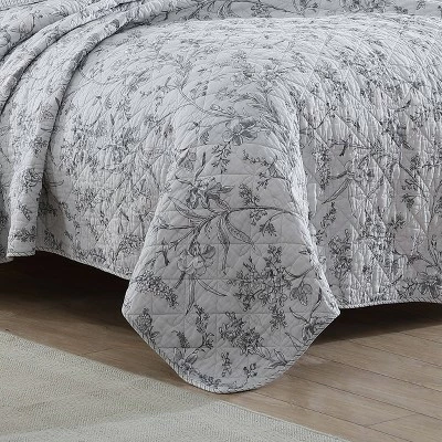 Top 10 π Branch Toile Quilt Set - Laura Ashley Gray π 10 Top 10 π Branch Toile Quilt Set - Laura Ashley Gray π - Image 8