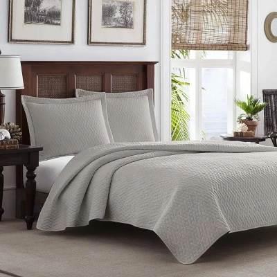 Best Sale ๐ Solid Pelican Quilt & Sham Set Gray - Tommy Bahama ๐ 4 Best Sale ๐ Solid Pelican Quilt & Sham Set Gray - Tommy Bahama ๐ - Image 2