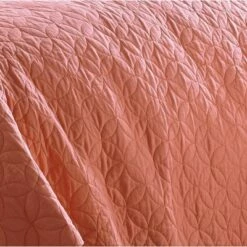 Cheap 😍 Solid Reversible Quilt Set Coral - Laura Ashley 👏 -Quilts Online Shop unnamed file 1404