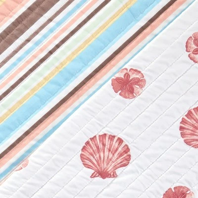 Hot Sale π Great Bay Home Key Largo Coastal Beach Reversible Quilt Set π 5 Hot Sale π Great Bay Home Key Largo Coastal Beach Reversible Quilt Set π - Image 3