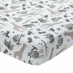 Promo 🌟 Lambs & Ivy Baby Jungle Animals 4-Piece Gray/White/Taupe Crib Bedding Set ⌛ -Quilts Online Shop unnamed file 146