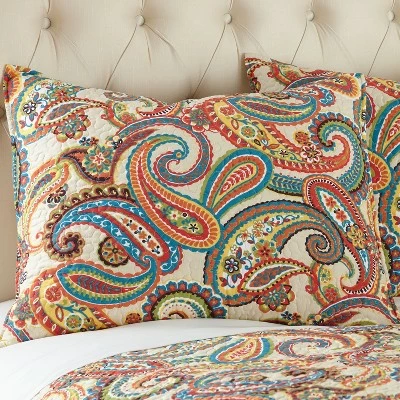 Best Sale ⌛ Alyssa Paisley Quilt and Pillow Sham Set - Levtex Home ⌛ 4 Best Sale ⌛ Alyssa Paisley Quilt and Pillow Sham Set - Levtex Home ⌛ - Image 2