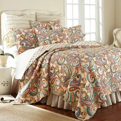 Best Sale ⌛ Alyssa Paisley Quilt and Pillow Sham Set - Levtex Home ⌛ 9 Best Sale ⌛ Alyssa Paisley Quilt and Pillow Sham Set - Levtex Home ⌛ - Image 7