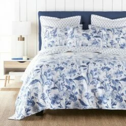 Top 10 ✨ Linnea Blue Quilt and Pillow Sham Set - Levtex Home 🎁