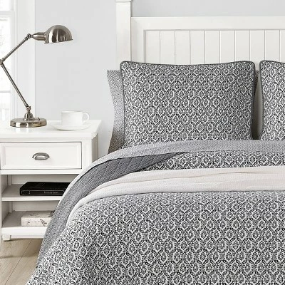 Deals π Midnight In Paris Quilt & Sham Set Black - Scout Home π 3 Deals π Midnight In Paris Quilt & Sham Set Black - Scout Home π