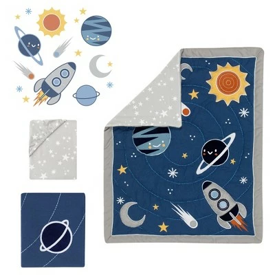 Cheap ๐คฉ Lambs & Ivy Milky Way Space Galaxy 4-Piece Baby Nursery Crib Bedding Set - Blue/Gray ๐ 3 Cheap ๐คฉ Lambs & Ivy Milky Way Space Galaxy 4-Piece Baby Nursery Crib Bedding Set - Blue/Gray ๐