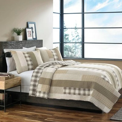 New 🤩 Brown Fairview Quilt Set - Eddie Bauer® 😍 3 New 🤩 Brown Fairview Quilt Set - Eddie Bauer® 😍