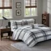Outlet 💯 Intelligent Design Slate Plaid Coverlet Set Black 🔔 -Quilts Online Shop unnamed file 1656