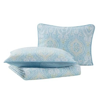 Buy ❤️ Twin Turtle Cove Quilt & Sham Set Light Turquoise/Aqua - Tommy Bahama ⭐ 5 Buy ❤️ Twin Turtle Cove Quilt & Sham Set Light Turquoise/Aqua - Tommy Bahama ⭐ - Image 3