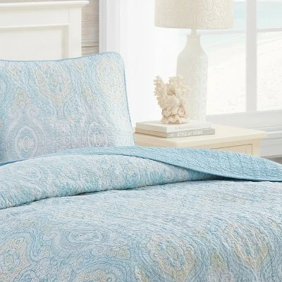Buy ❤️ Twin Turtle Cove Quilt & Sham Set Light Turquoise/Aqua - Tommy Bahama ⭐ 6 Buy ❤️ Twin Turtle Cove Quilt & Sham Set Light Turquoise/Aqua - Tommy Bahama ⭐ - Image 4