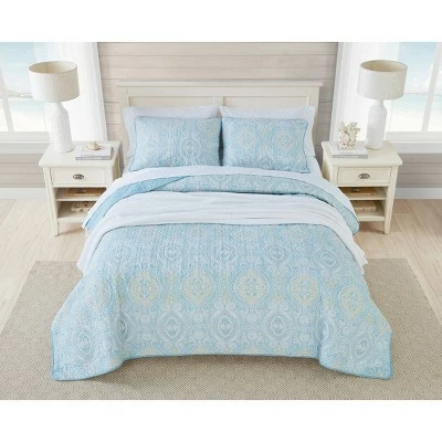 Buy ❤️ Twin Turtle Cove Quilt & Sham Set Light Turquoise/Aqua - Tommy Bahama ⭐ 8 Buy ❤️ Twin Turtle Cove Quilt & Sham Set Light Turquoise/Aqua - Tommy Bahama ⭐ - Image 6