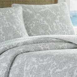 Best reviews of ✔️ Island Memory Pelican Quilt & Sham Set Gray - Tommy Bahama 🛒