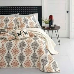 Flash Sale 🤩 Beige Cusco Rhombus Quilt Set (Twin) - Azalea Skye 👏