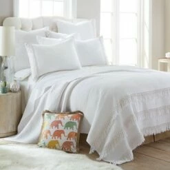 Wholesale 😀 Casita White Quilt and Pillow Sham Set - Levtex Home 👏