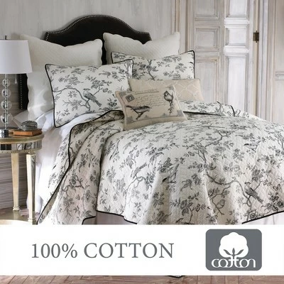 Best Sale ๐ Black Toile Quilt and Pillow Sham Set - Levtex Home โ๏ธ 5 Best Sale ๐ Black Toile Quilt and Pillow Sham Set - Levtex Home โ๏ธ - Image 3