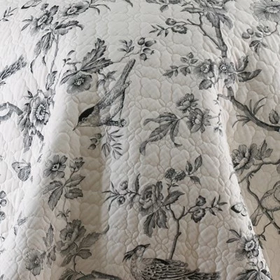 Best Sale ๐ Black Toile Quilt and Pillow Sham Set - Levtex Home โ๏ธ 6 Best Sale ๐ Black Toile Quilt and Pillow Sham Set - Levtex Home โ๏ธ - Image 4