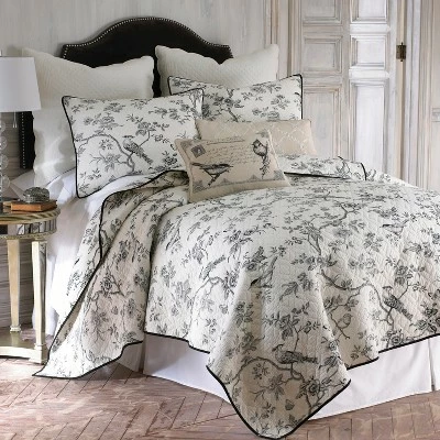 Best Sale ๐ Black Toile Quilt and Pillow Sham Set - Levtex Home โ๏ธ 7 Best Sale ๐ Black Toile Quilt and Pillow Sham Set - Levtex Home โ๏ธ - Image 5