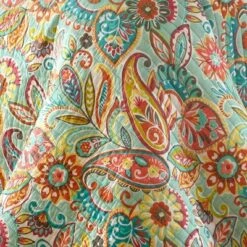 Top 10 🔥 Palisades Paisley Quilt Set - Twin Quilt and One Standard Pillow Sham Teal - Levtex Home 😀 -Quilts Online Shop unnamed file 1980