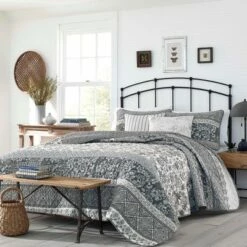 Best Sale 💯 Abbey Reversible Quilt Set Gray - Stone Cottage ✨ -Quilts Online Shop unnamed file 1999
