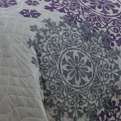 Wholesale 👍 Geneva Home Fashion Avondale Manor Amber Quilt & Sham Set Gray/blush 🛒