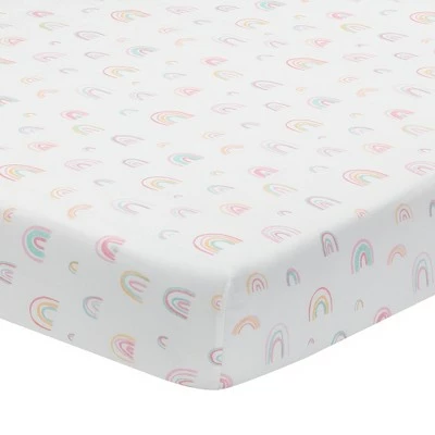 Outlet ✨ Lambs & Ivy Watercolor Pastel Pink/Mint Rainbow 5-Piece Baby Crib Bedding Set ✨ 5 Outlet ✨ Lambs & Ivy Watercolor Pastel Pink/Mint Rainbow 5-Piece Baby Crib Bedding Set ✨ - Image 3