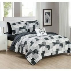 Discount 🛒 Chic Home Design Viona Quilt Set - Chic Home Black 😍