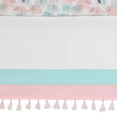 Outlet ✨ Lambs & Ivy Watercolor Pastel Pink/Mint Rainbow 5-Piece Baby Crib Bedding Set ✨ 9 Outlet ✨ Lambs & Ivy Watercolor Pastel Pink/Mint Rainbow 5-Piece Baby Crib Bedding Set ✨ - Image 7