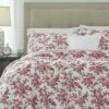 Promo ✔️ Annalise Quilt & Sham Set - Laura Ashley Coral Red 💯