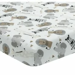 Wholesale ⭐ Lambs & Ivy Jungle Safari Gray/Tan/White Nursery 6-Piece Baby Crib Bedding Set 😍 -Quilts Online Shop unnamed file 21