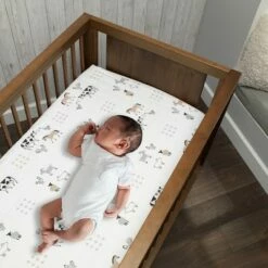 Top 10 🔥 Lambs & Ivy Baby Farm Animals 5-Piece White/Taupe Baby Crib Bedding Set 😀 -Quilts Online Shop unnamed file 213