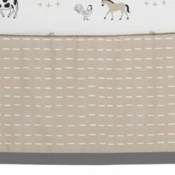 Top 10 🔥 Lambs & Ivy Baby Farm Animals 5-Piece White/Taupe Baby Crib Bedding Set 😀 -Quilts Online Shop unnamed file 215