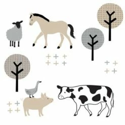 Top 10 🔥 Lambs & Ivy Baby Farm Animals 5-Piece White/Taupe Baby Crib Bedding Set 😀 -Quilts Online Shop unnamed file 217