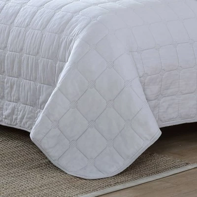 Best Sale π Hexagon Quilt & Sham Set - Tommy Bahama White π 8 Best Sale π Hexagon Quilt & Sham Set - Tommy Bahama White π - Image 6