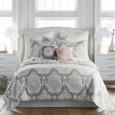 Budget π Belhaven Damask Quilt Set - Levtex Home π 3 Budget π Belhaven Damask Quilt Set - Levtex Home π